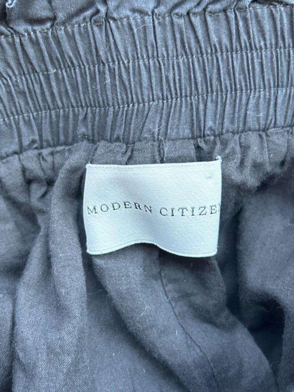 Modern Citizen Paperbag Waist Pull-On Organic Cotton Black Shorts Size S - Picture 5 of 9